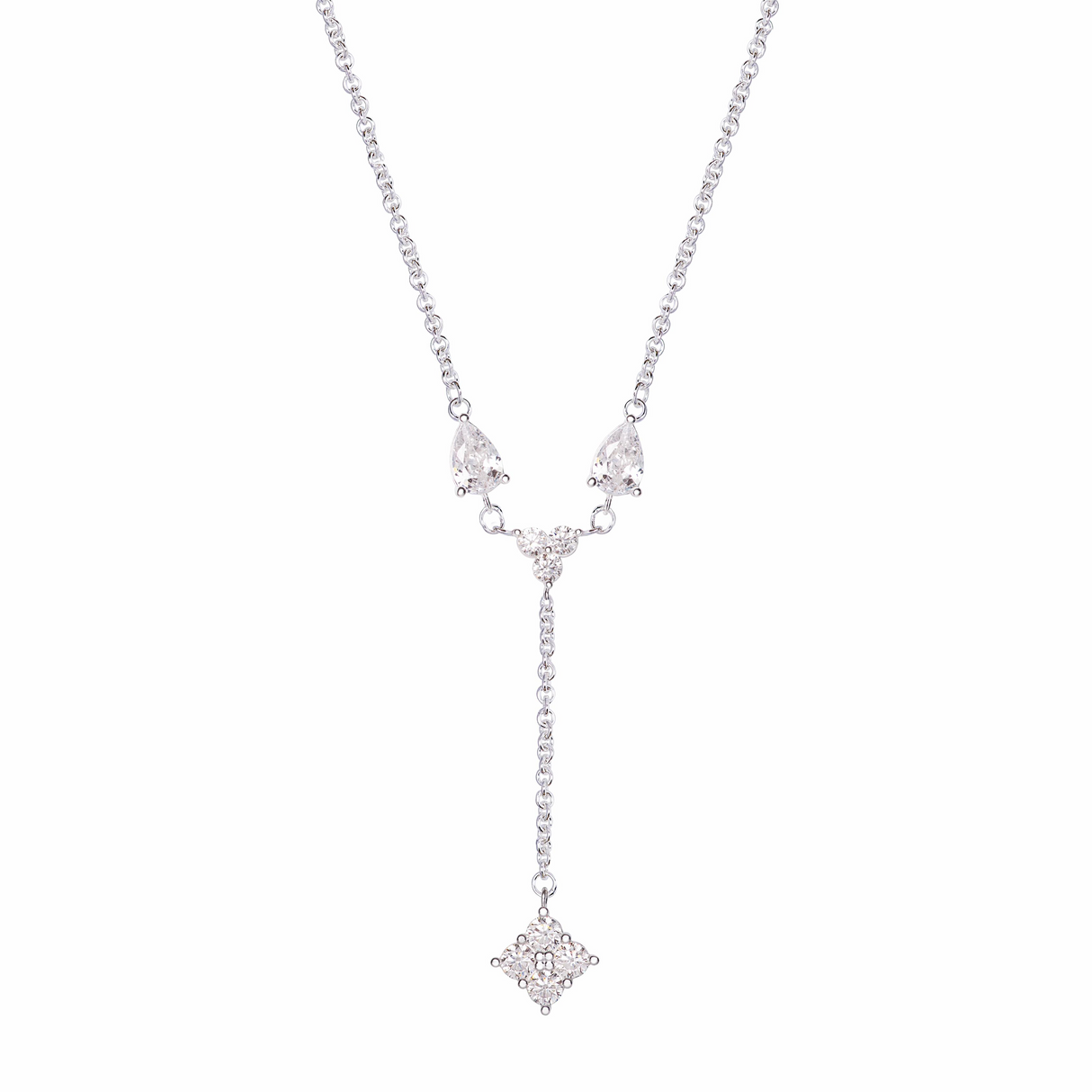 COLLAR CZ LUNEA SILVER