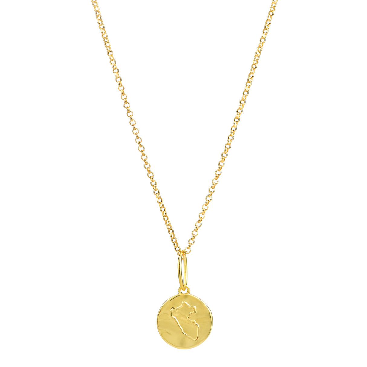 Collar Charm Mapa Gold