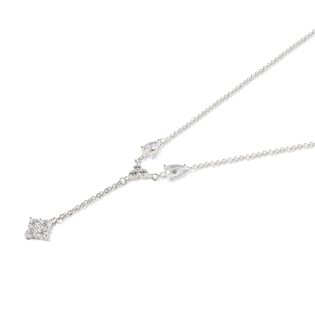 COLLAR CZ LUNEA SILVER