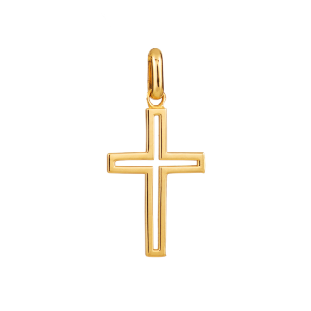 Dije Cruz Silueta 18k