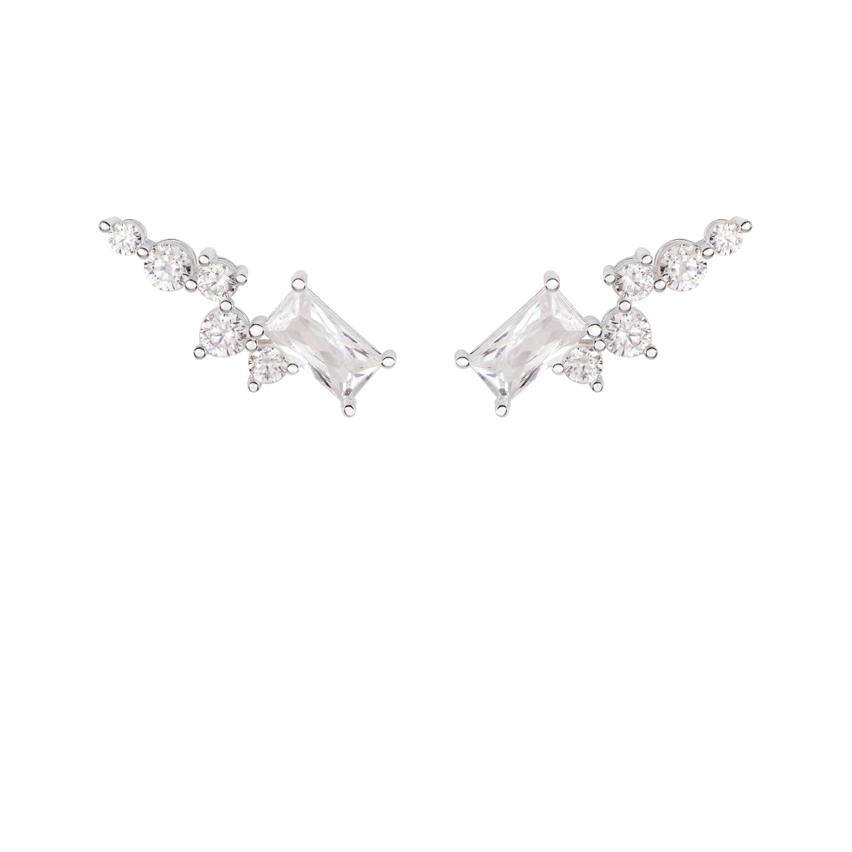 Ear Climber Cz Ophéa Silver