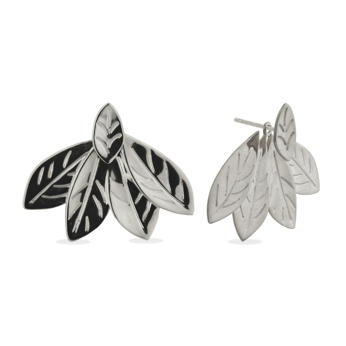 Earjacket Petal Silver