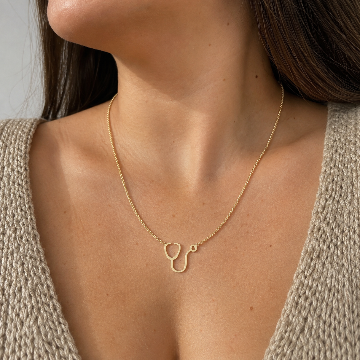 Collar Estetoscopio Gold