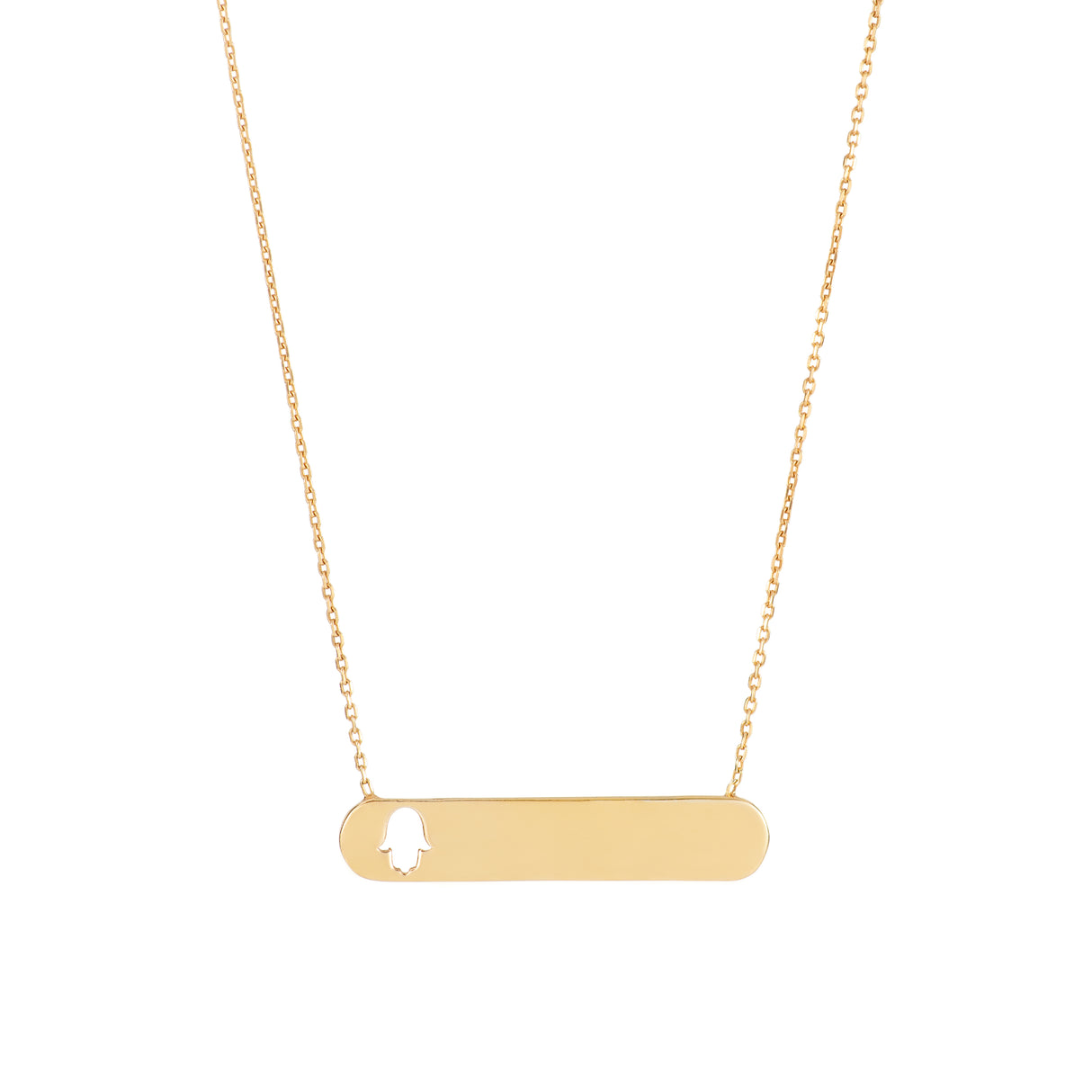 Collar Barra Manito Calado Gold