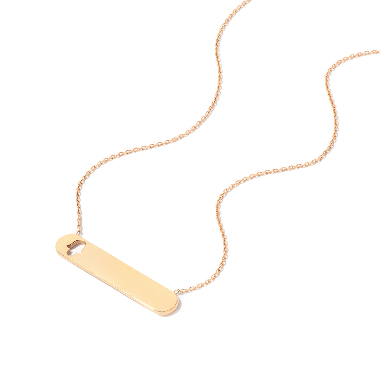 Collar Barra Manito Calado Gold