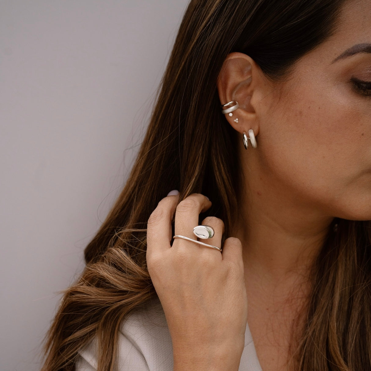 Hoops Maia Silver