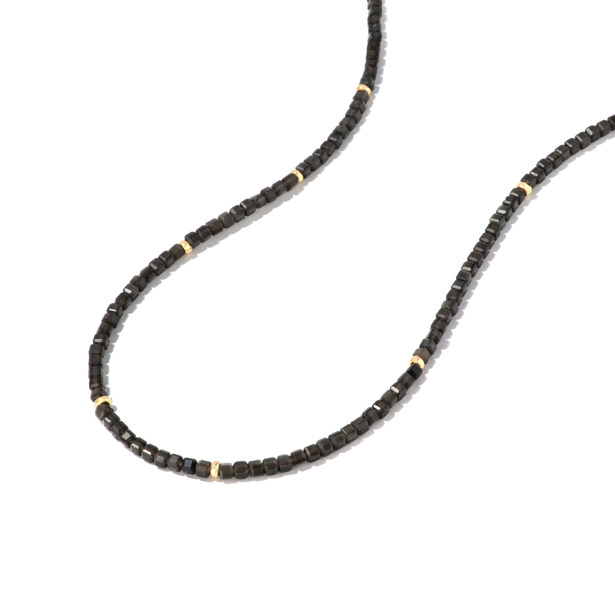 Gargantilla Sabine Obsidiana Gold