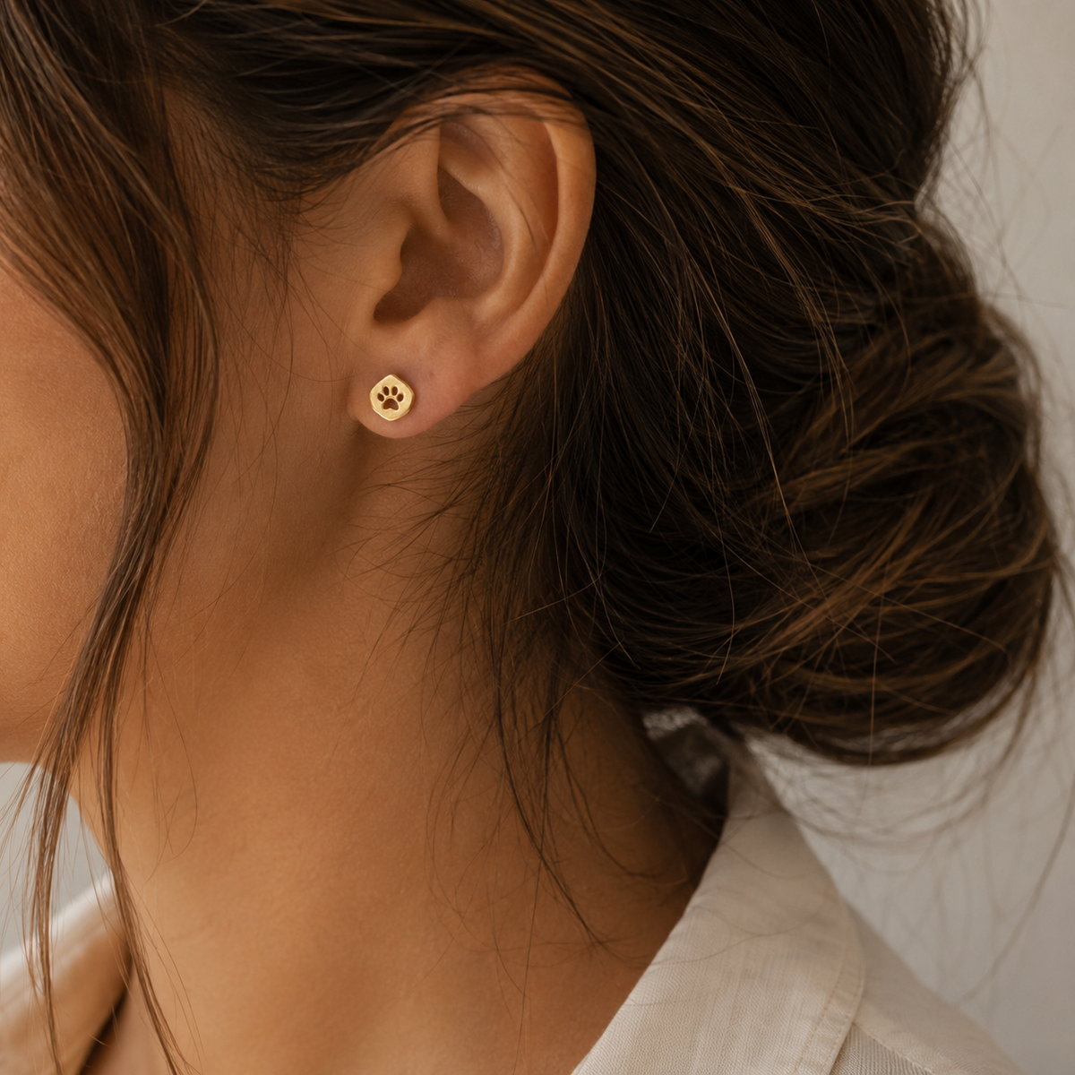 Arete Huella Gold