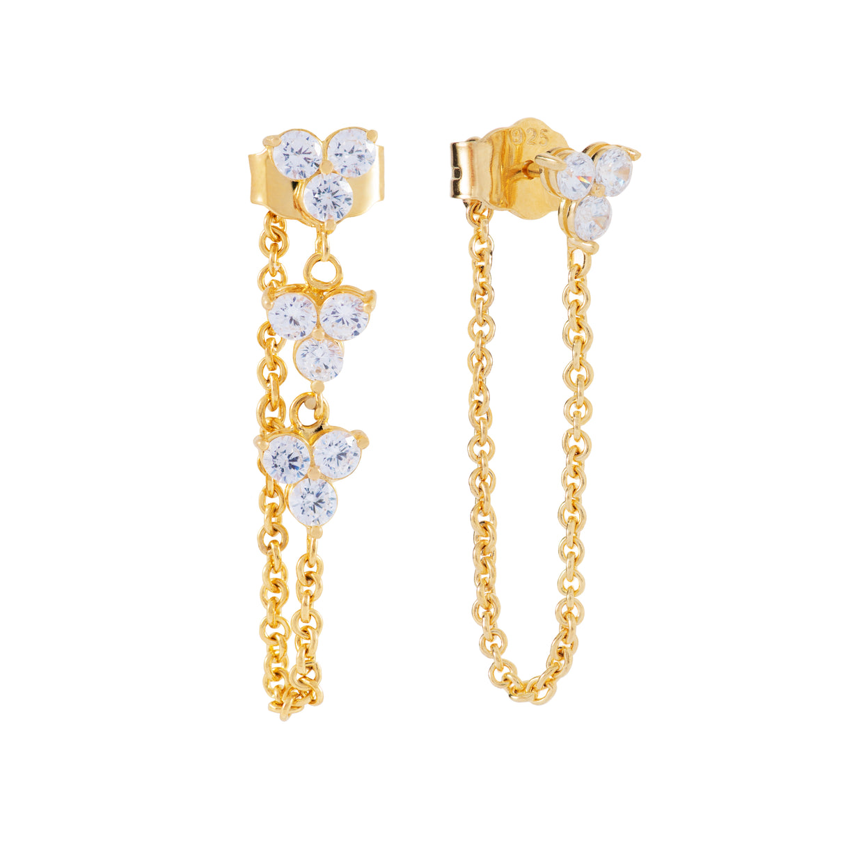 Arete Cz Celine Gold