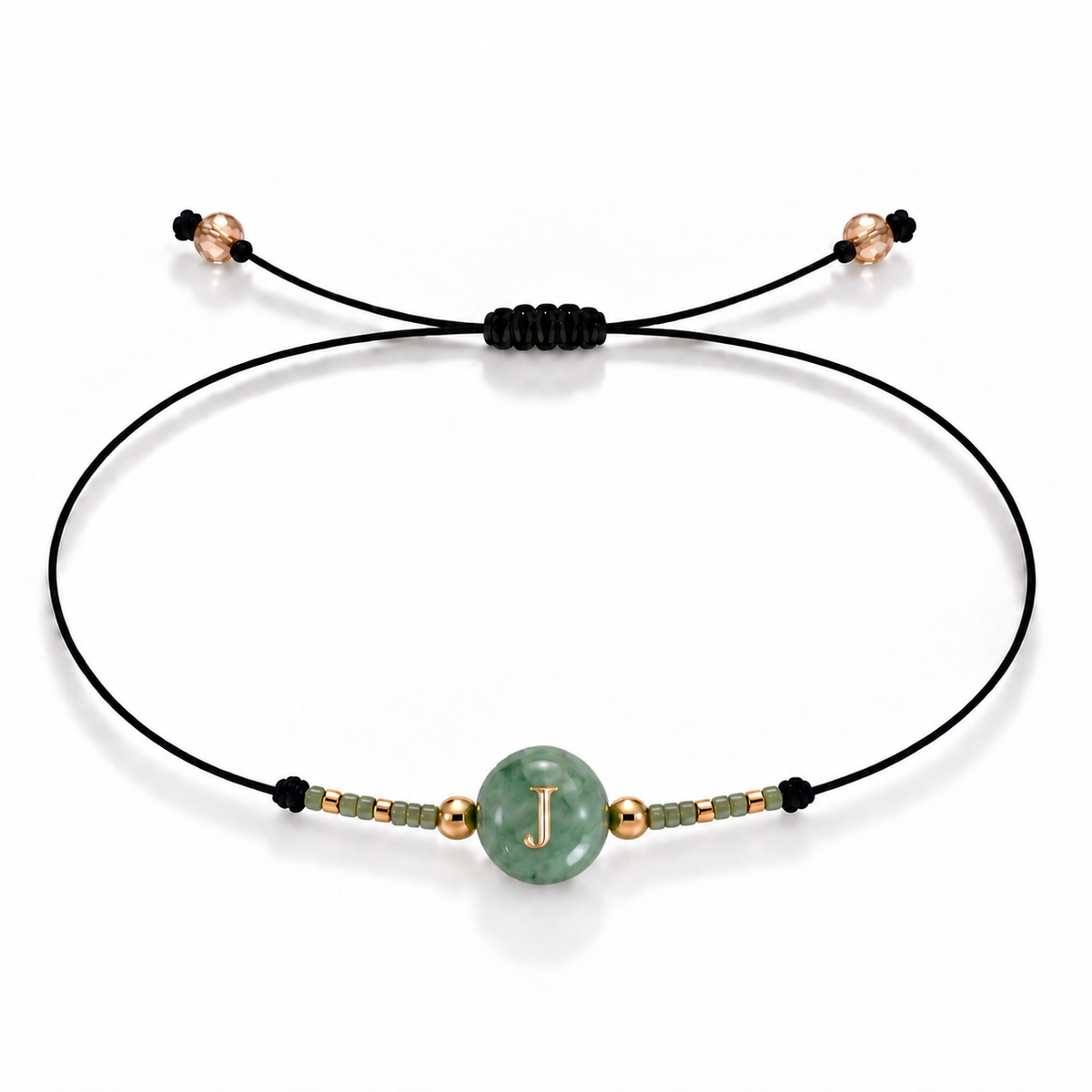 PULSERA HILO AVENTURINA GOLD