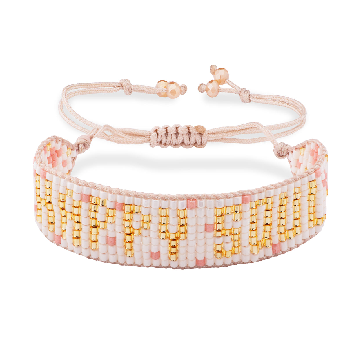 PULSERA LOOM HAPPY SOUL PEACH