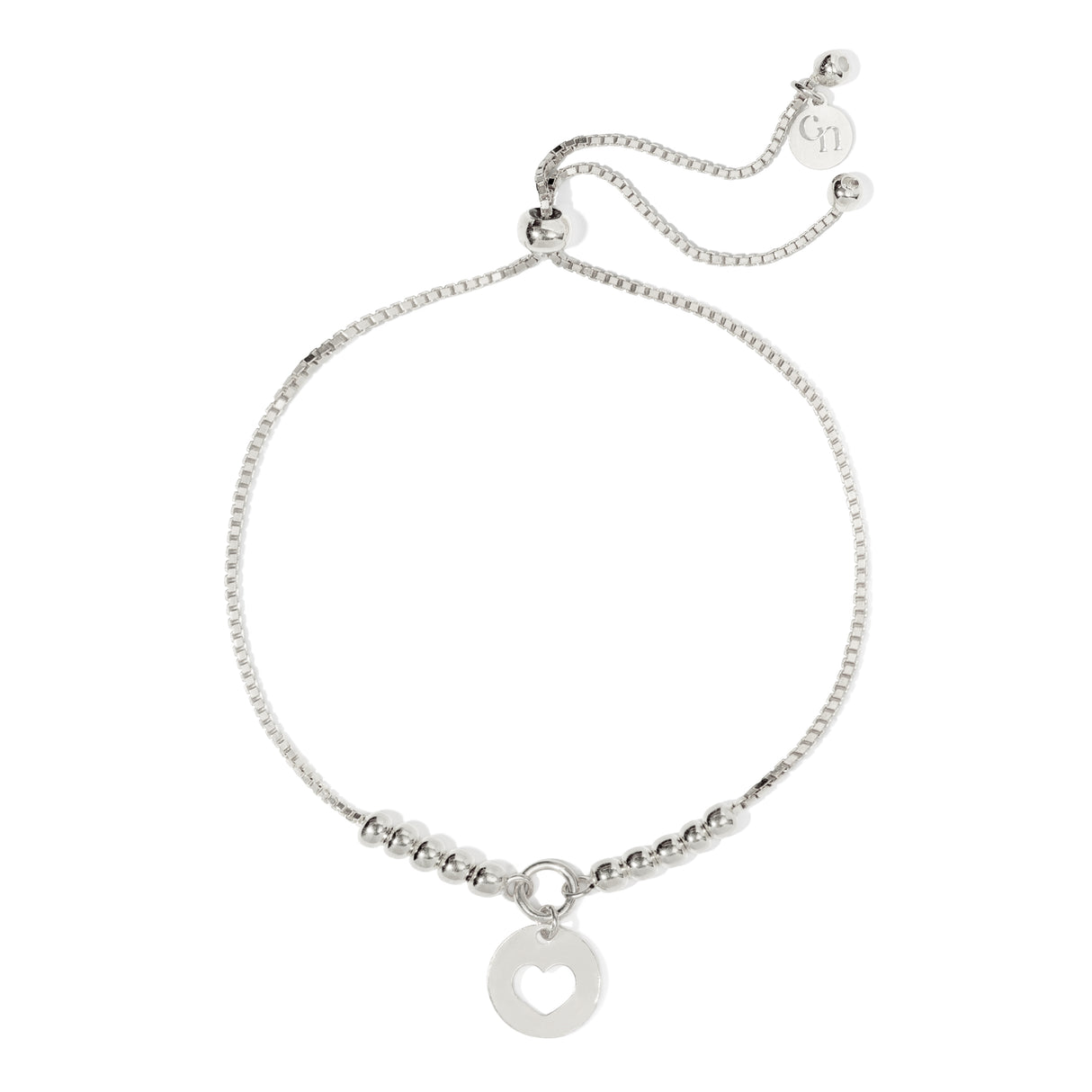 Pulsera Sabi Heart Silver
