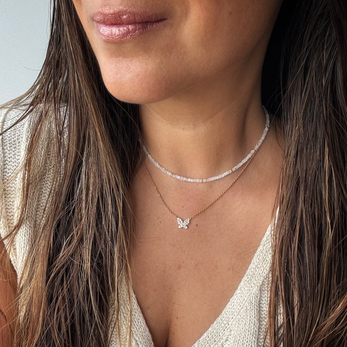 Gargantilla Sabine Moonstone Gold