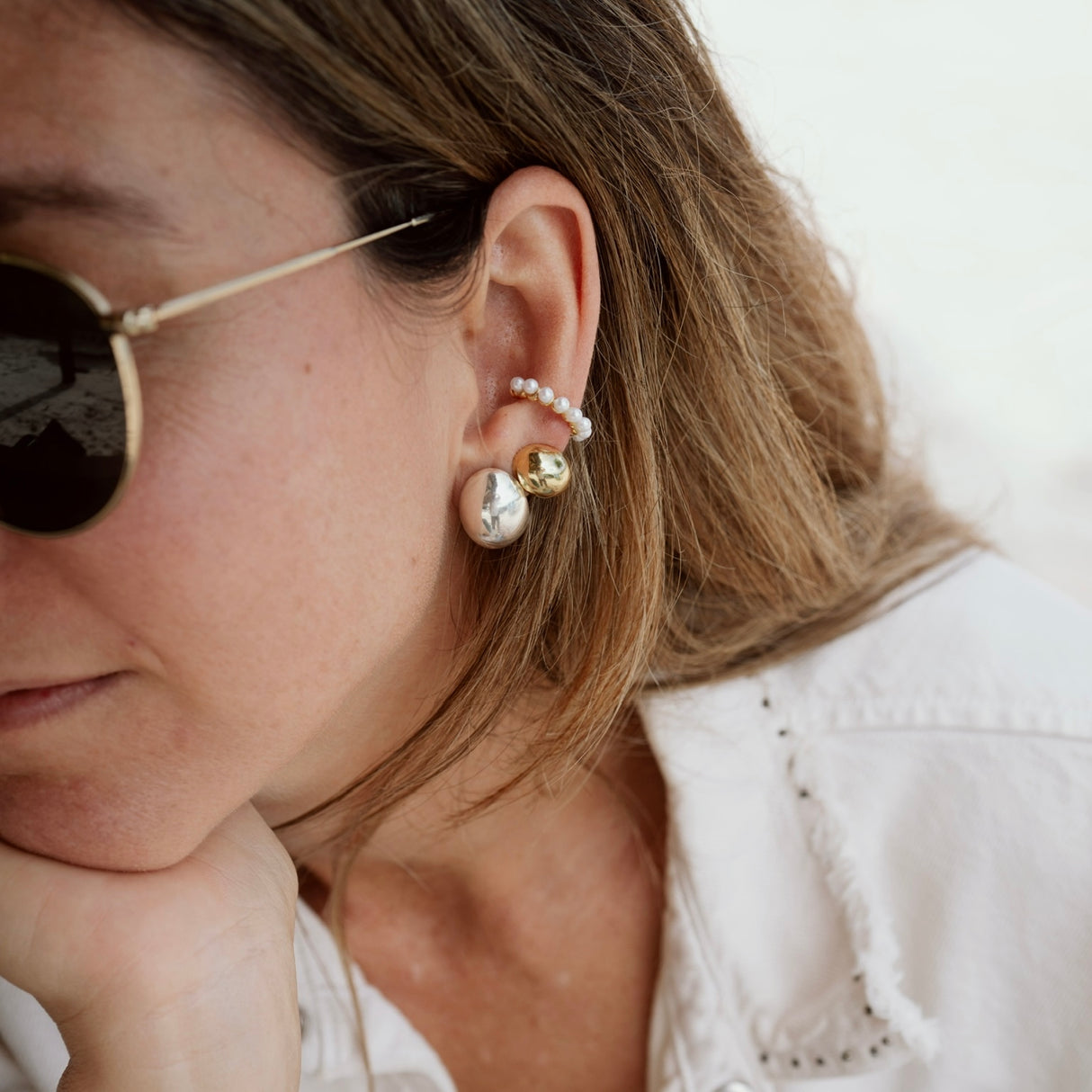 Arete Maxi Coco Silver