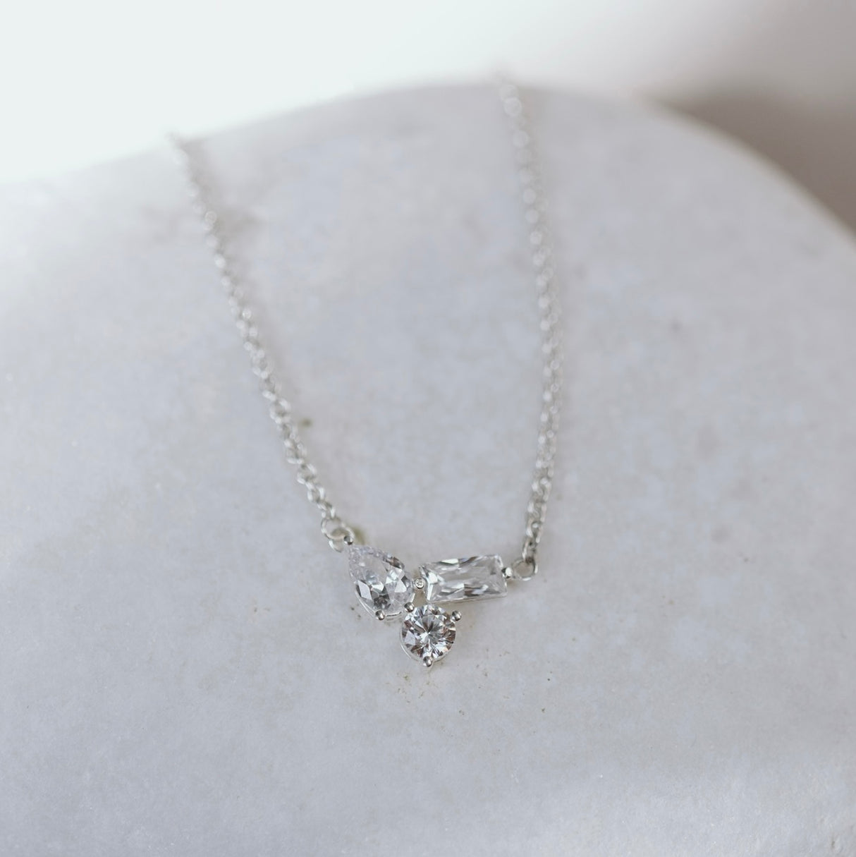 Collar CZ Borellia Silver