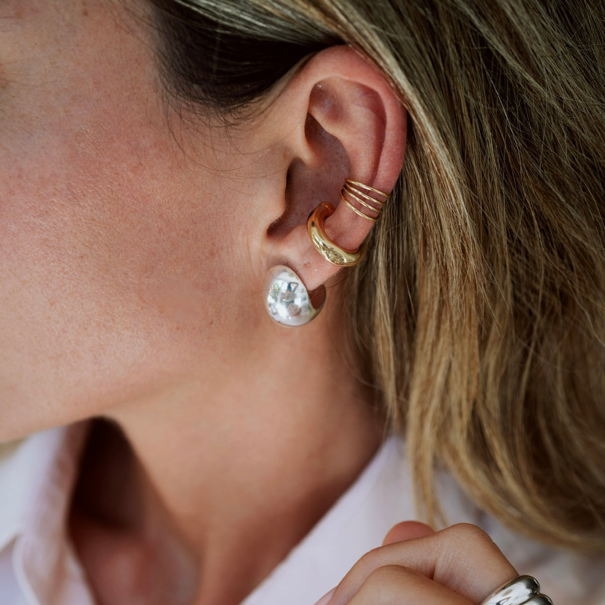 Arete Maxi Coco Silver