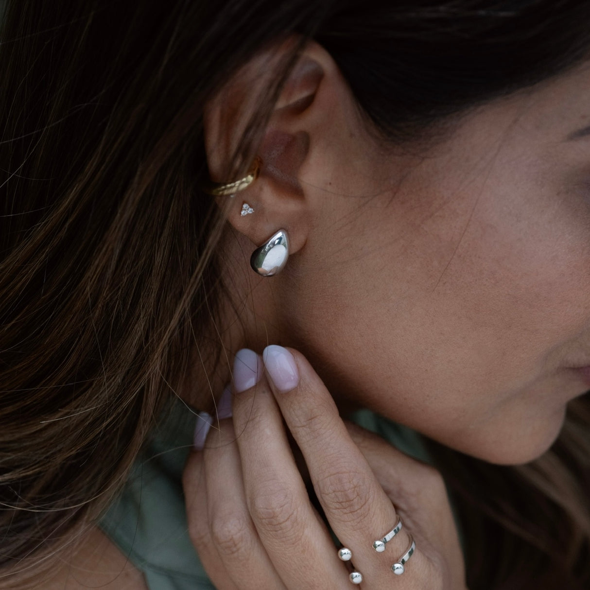 Arete Maxi Chloé Silver