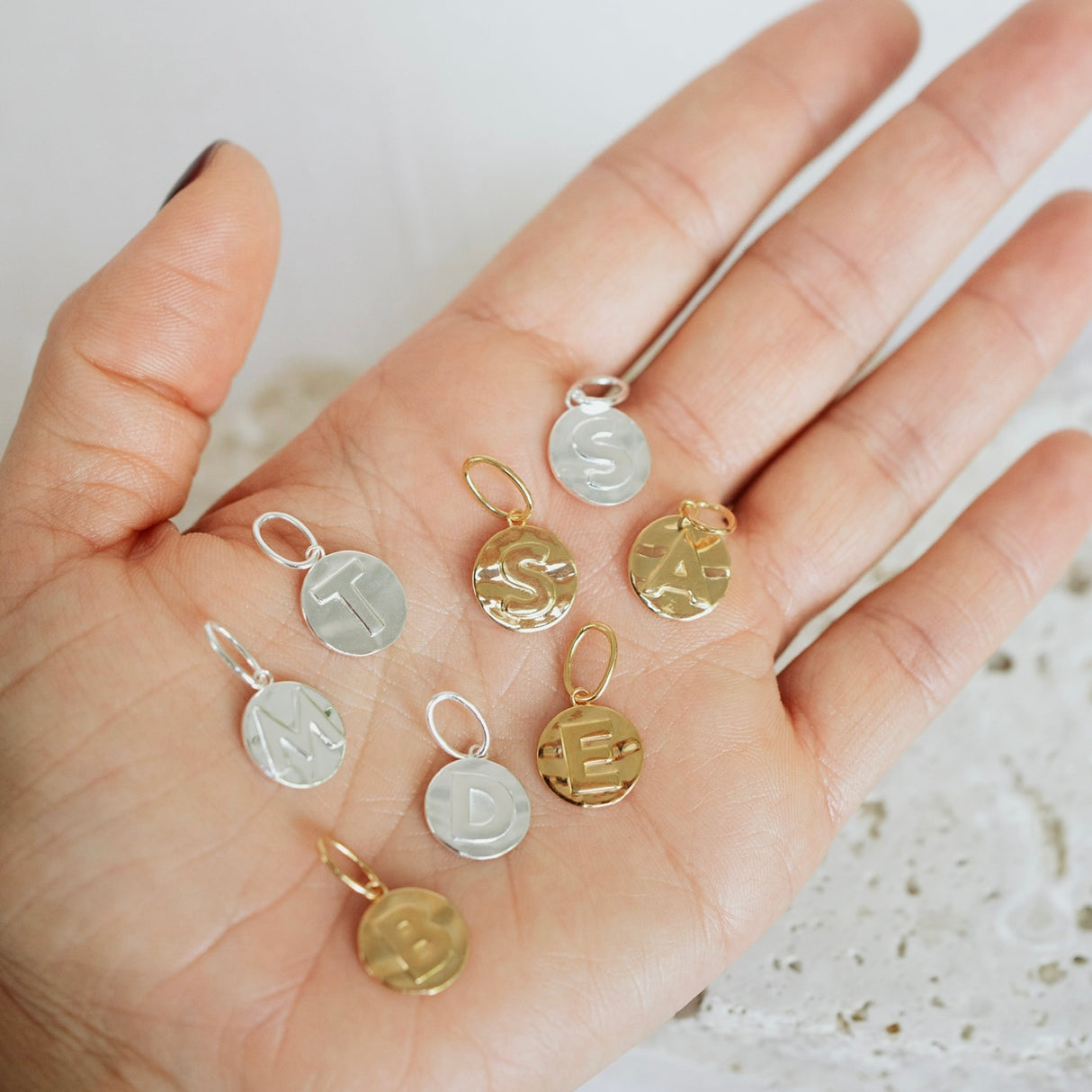 Charm Monogram Silver