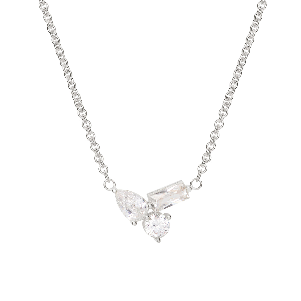 Collar CZ Borellia Silver