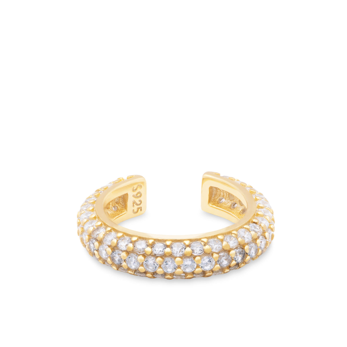 Cuff CZ Elan Gold