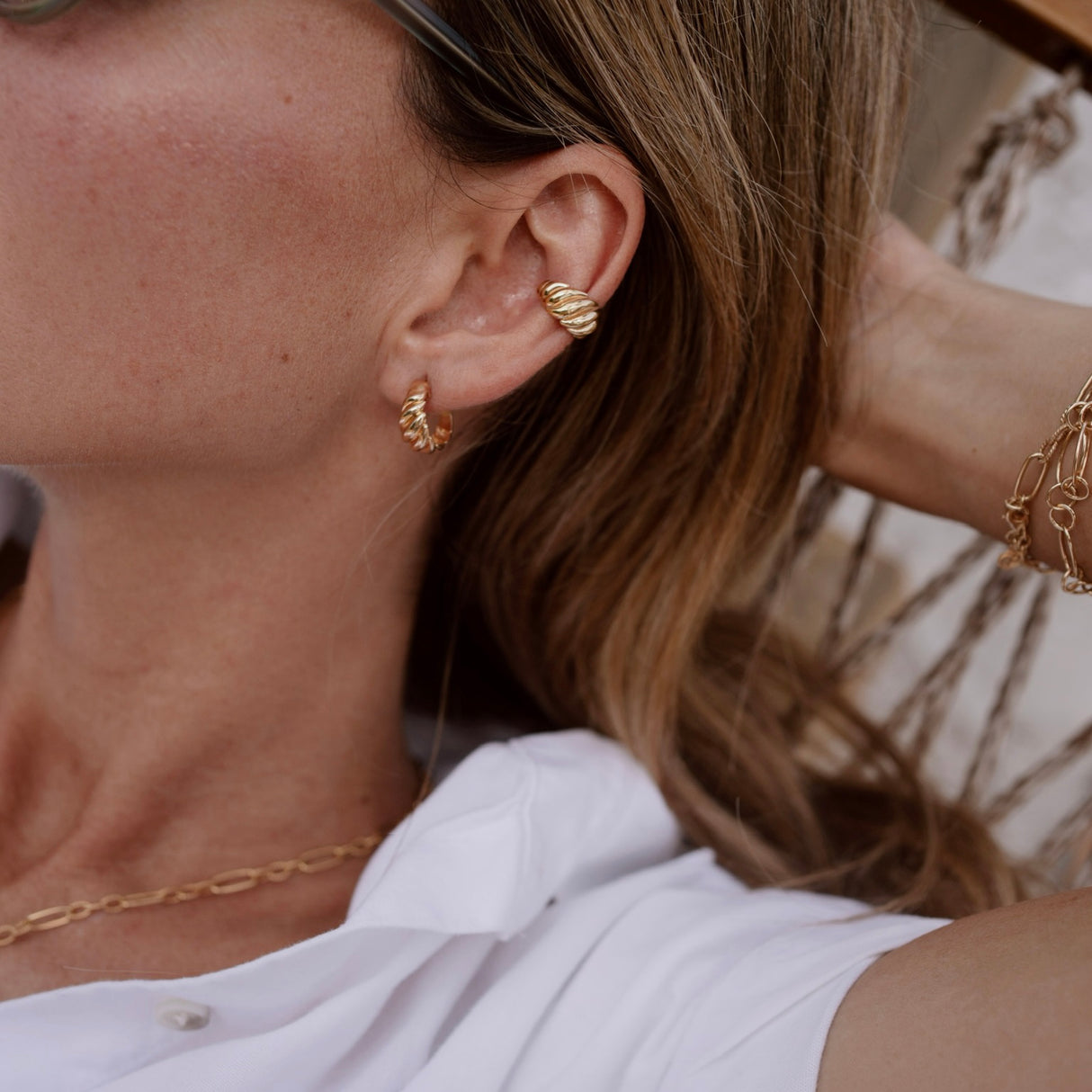 Hoops Cora Gold