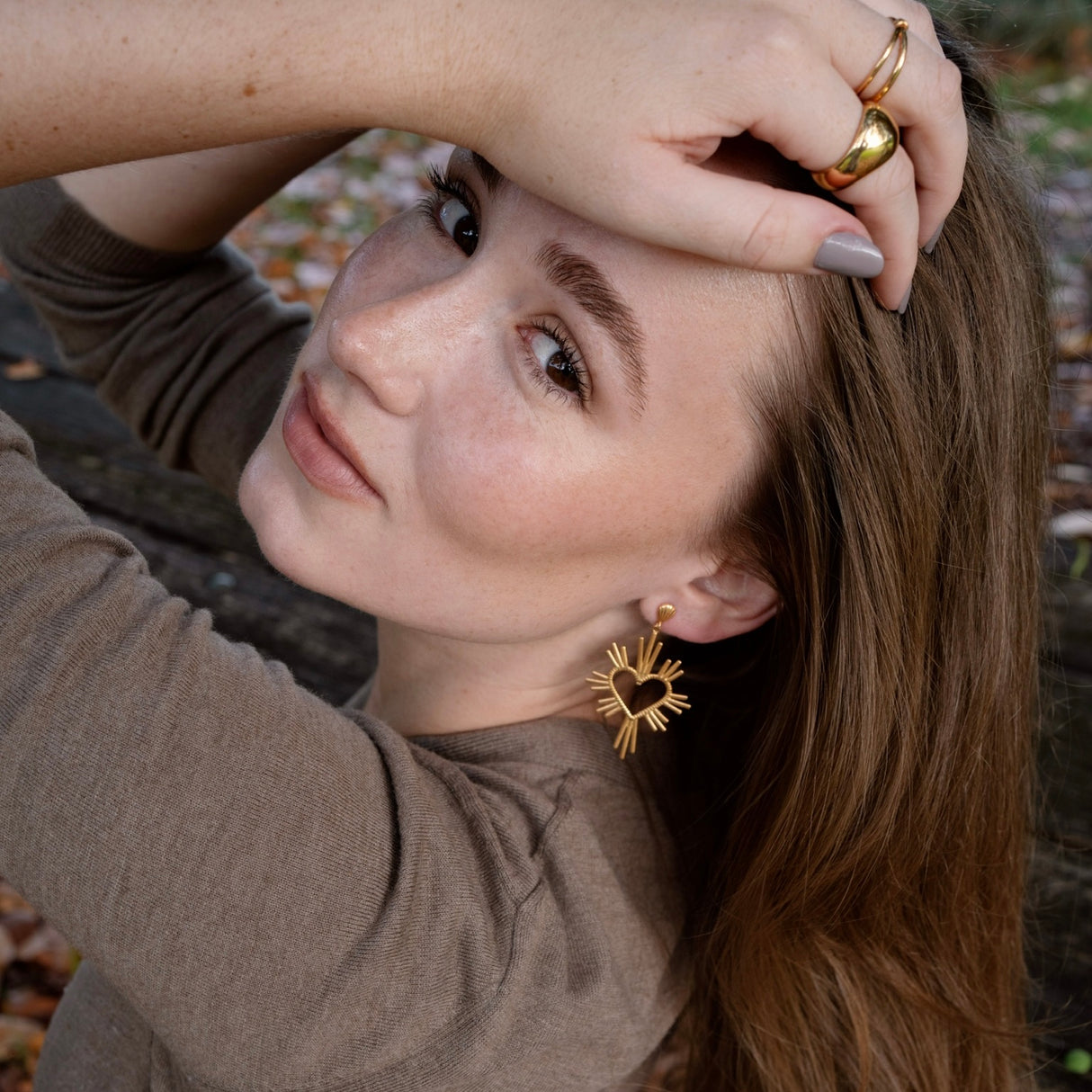 Arete Maxi Spica Gold