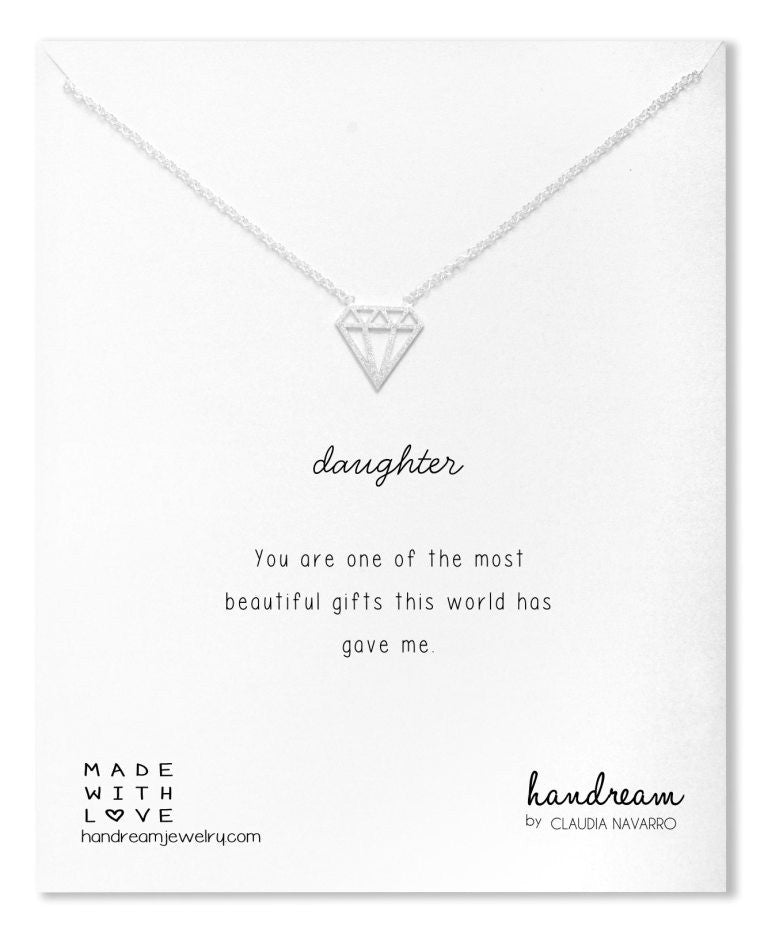 Collar Diamante Silver Hija