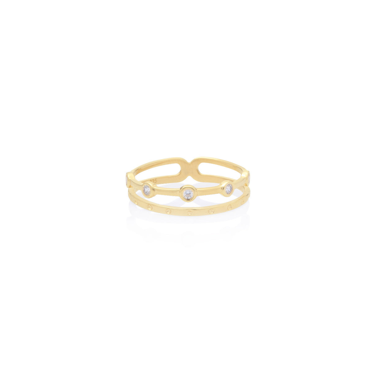 ANILLO DOBLE BASIC GOLD