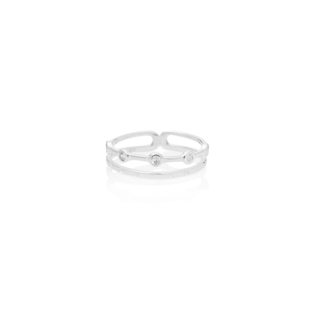 ANILLO DOBLE BASIC SILVER