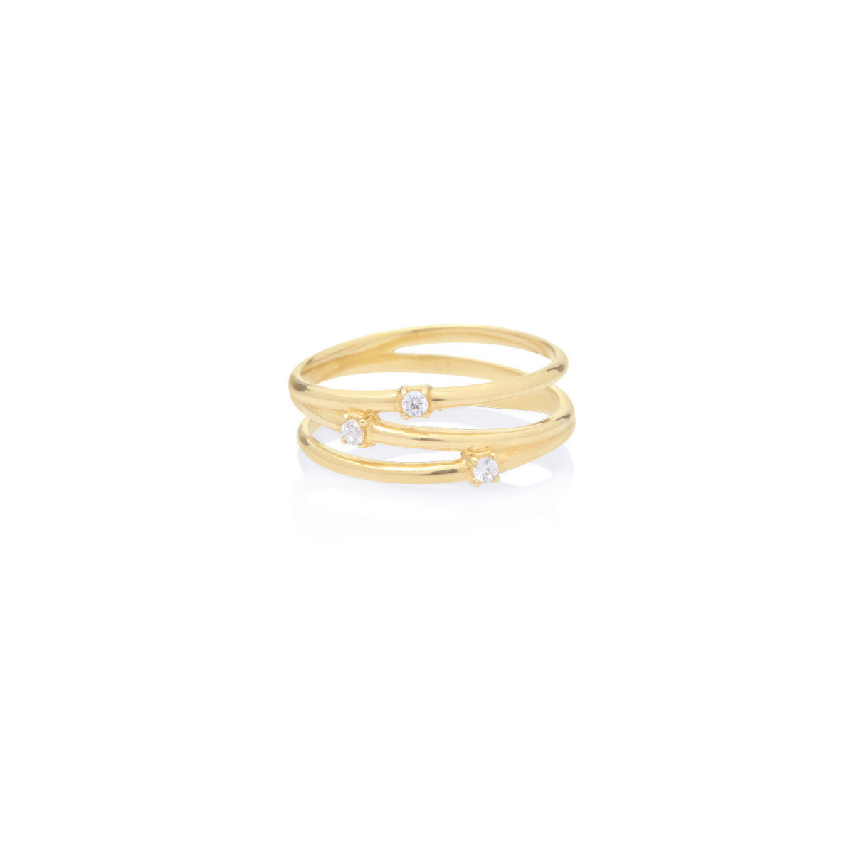 ANILLO TRINITY GOLD