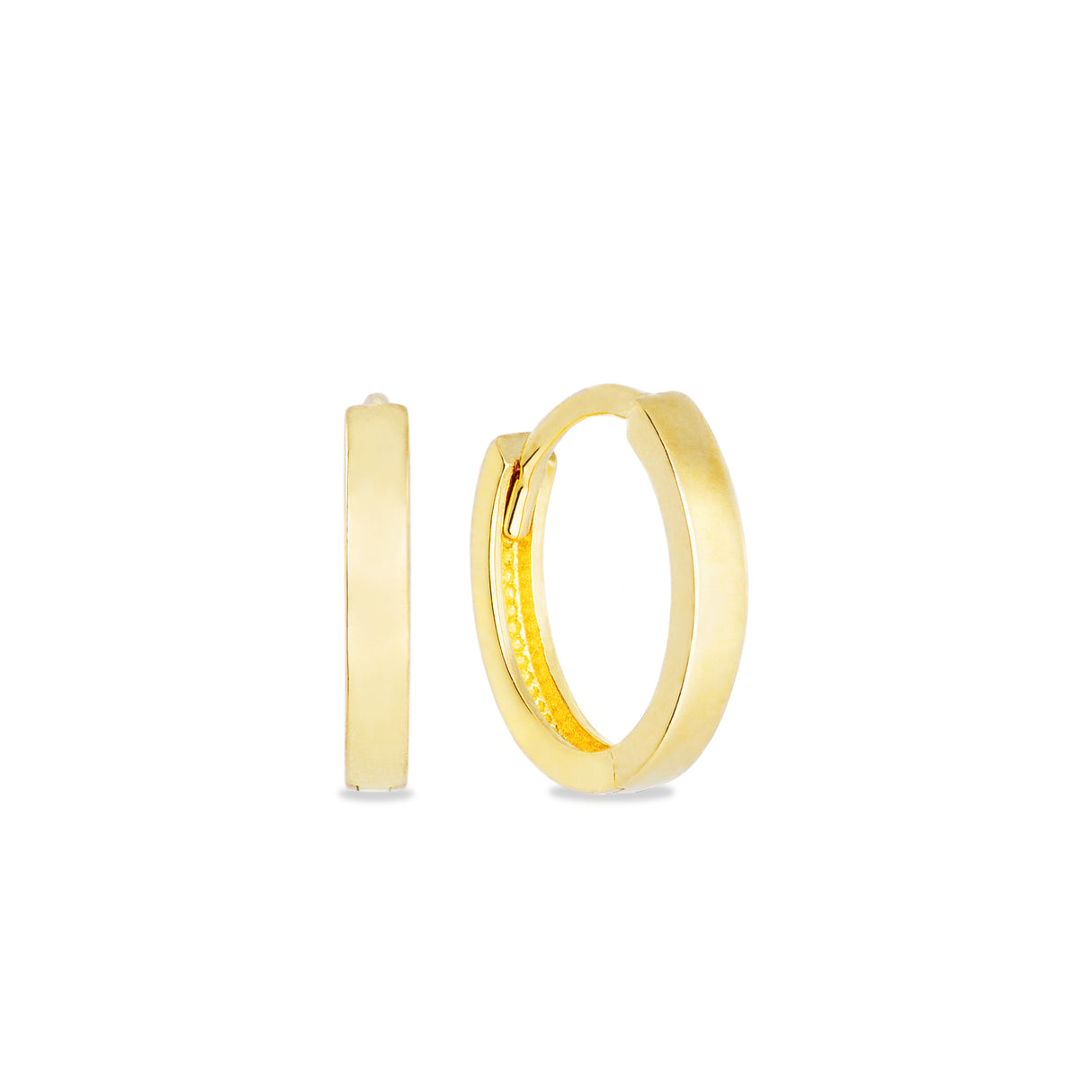 Argolla Cinta Cuad 9mm 14K