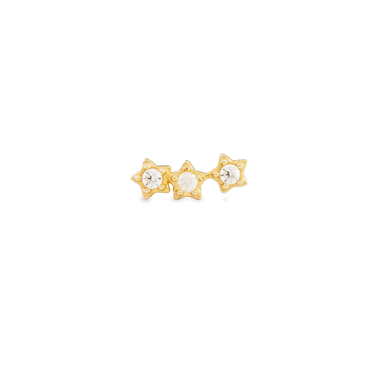 Stud Triple Star 18K