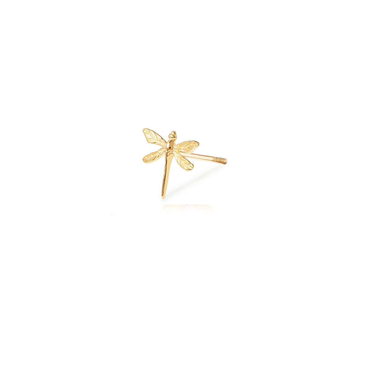 Stud Dragonfly 18K
