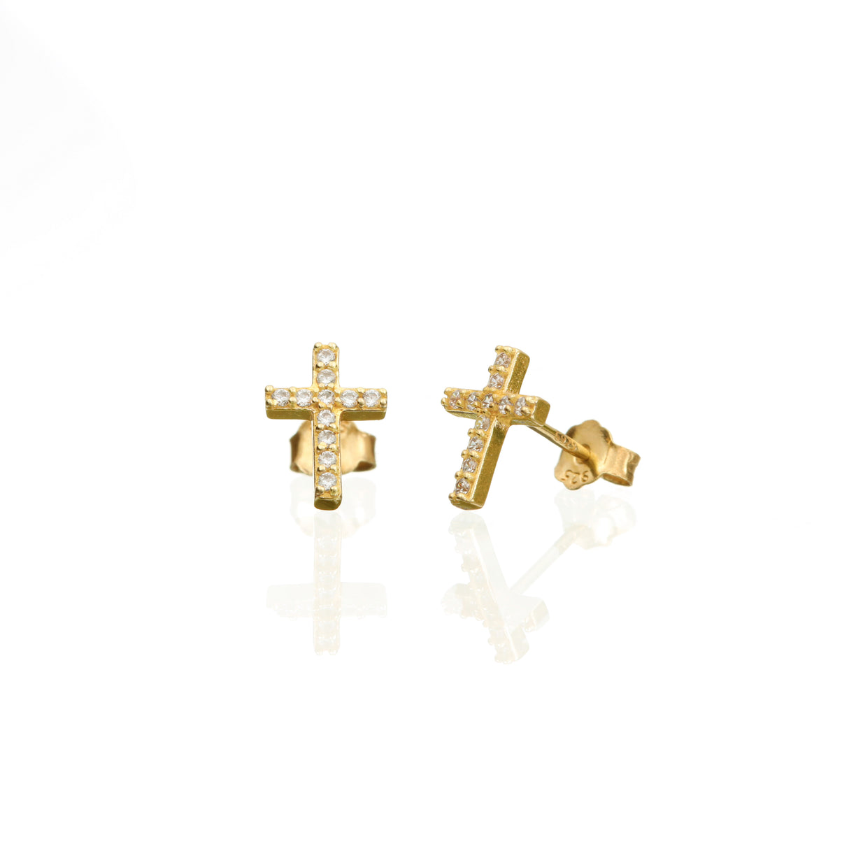 Arete Cruz Circones Gold
