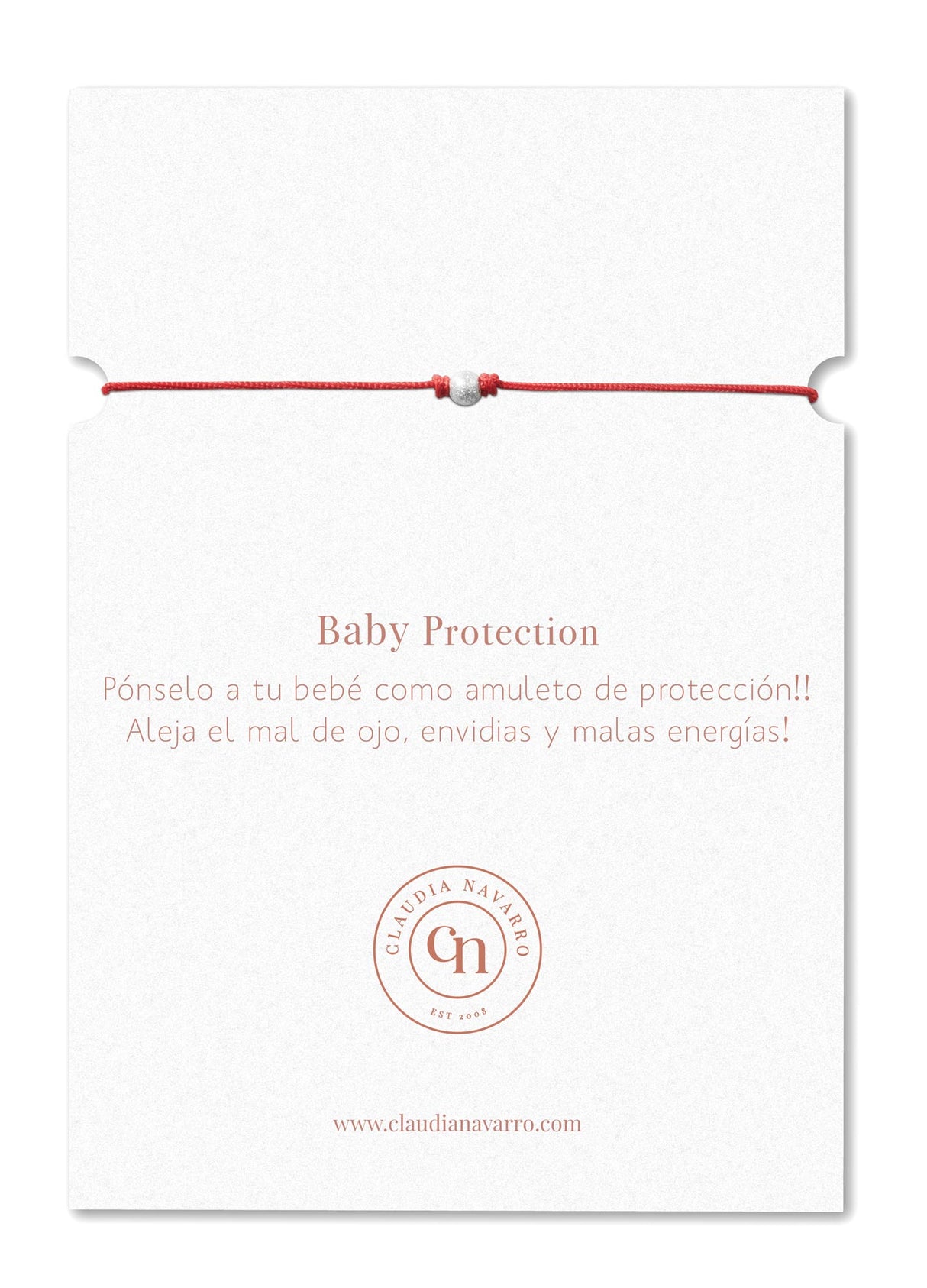 Pulsera Hilo Bolin Baby - Silver