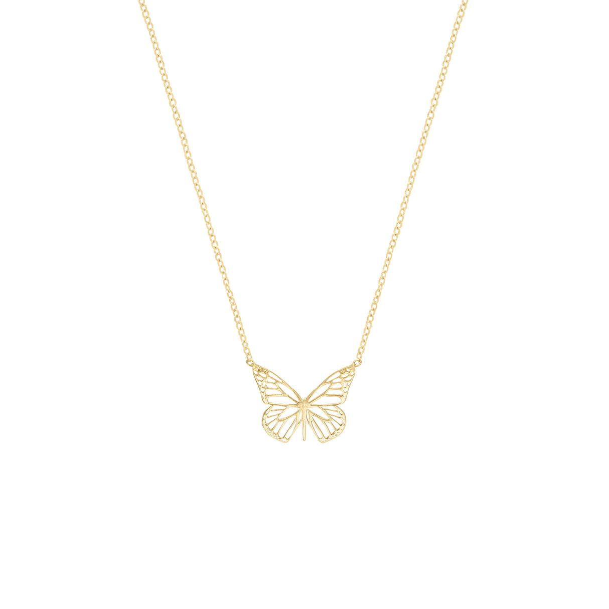 Collar Mariposa Monarca 18k