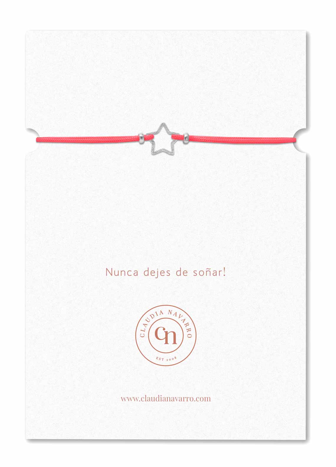 Pulsera Hilo Kids Estrella - Silver