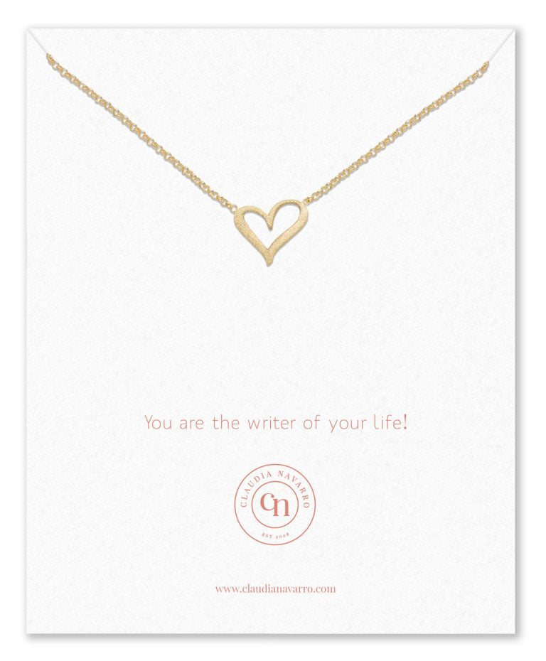 Collar Corazon Dibujado Gold