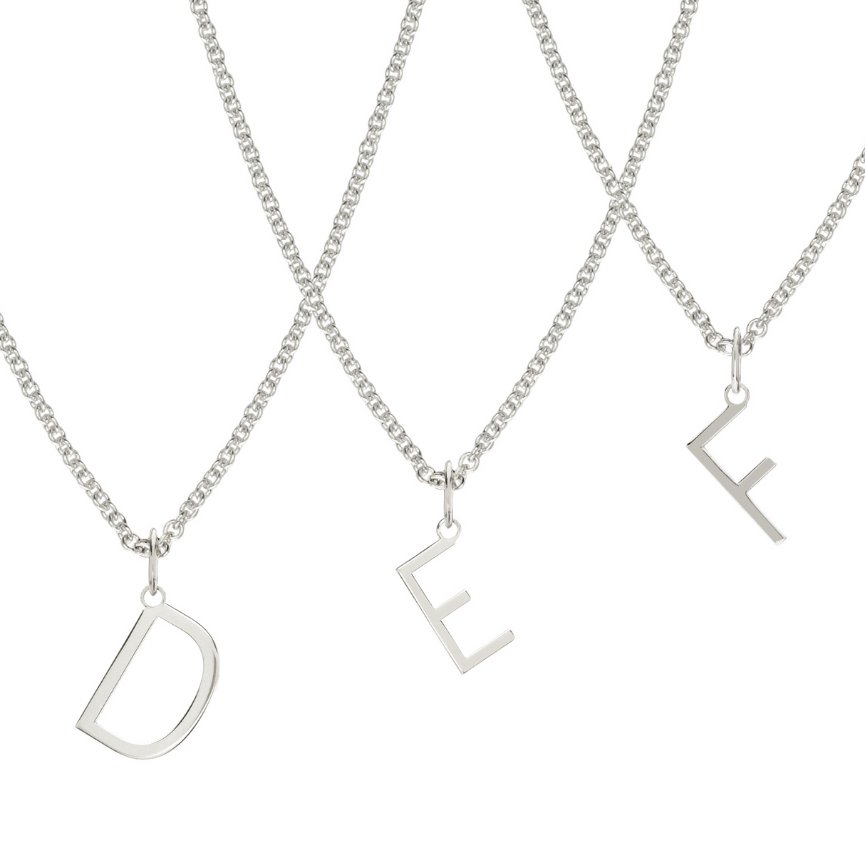 Collar inicial silver