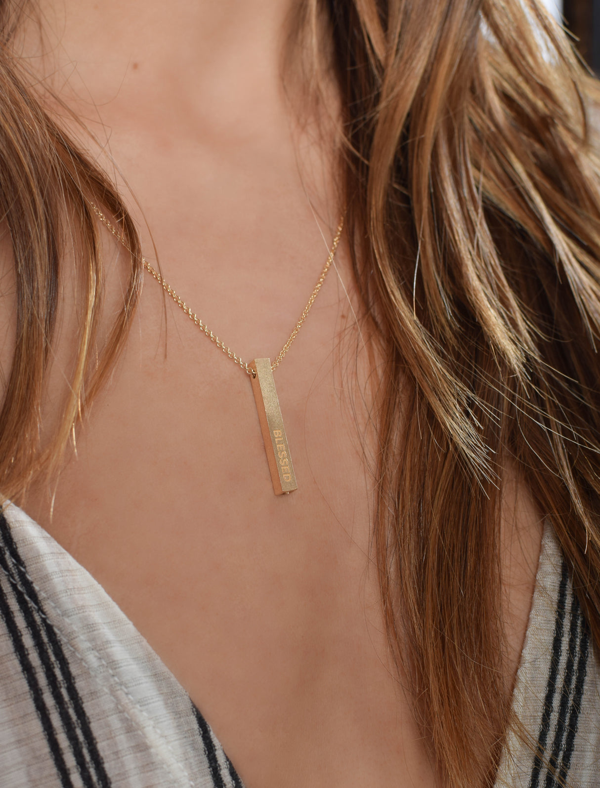 Collar Barra Blessed Gold