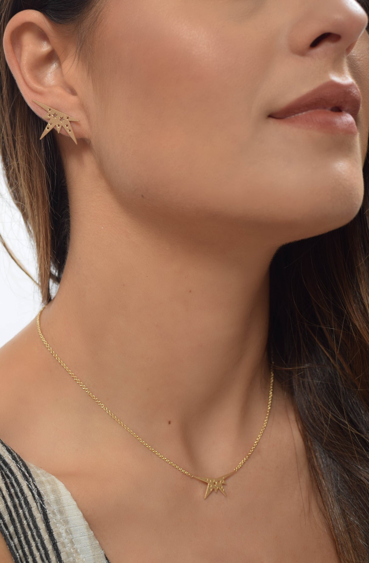 Ear Climber Stardust Gold
