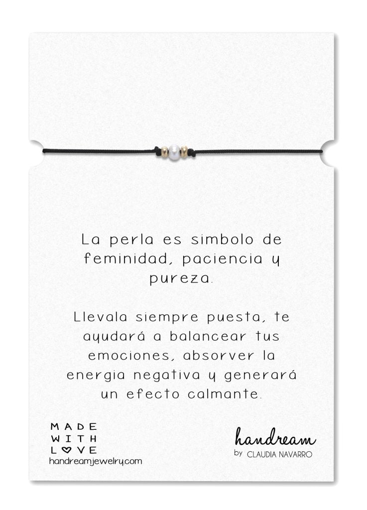 Pulsera Hilo Perla - Gold