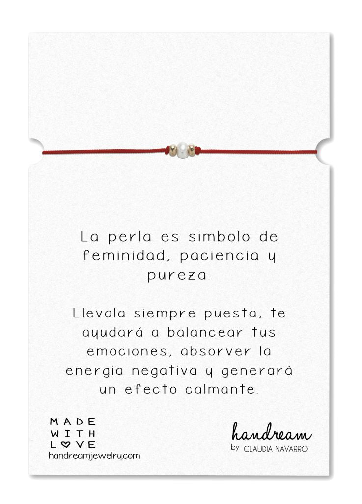 Pulsera Hilo Perla - Gold