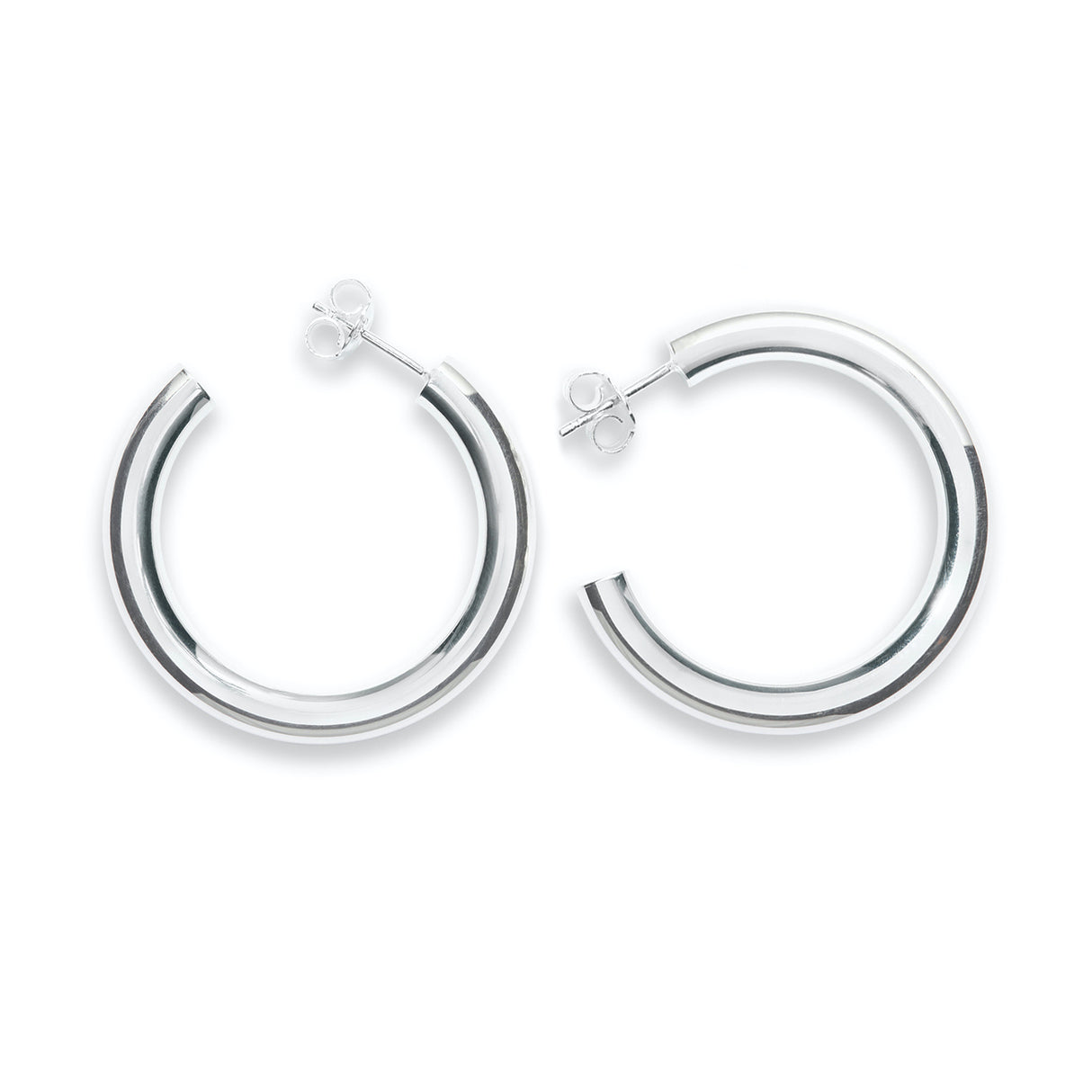 Hoops Med Silver