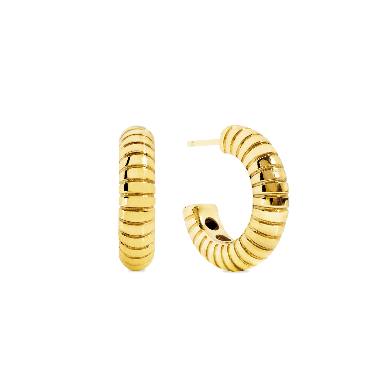 Hoops Acordeon Gold