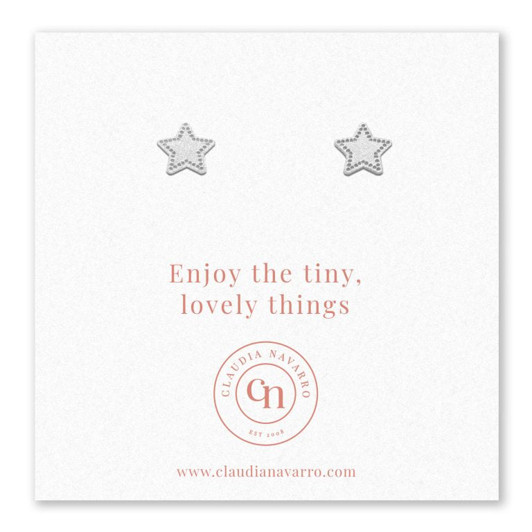 Arete Kids Estrellada Silver