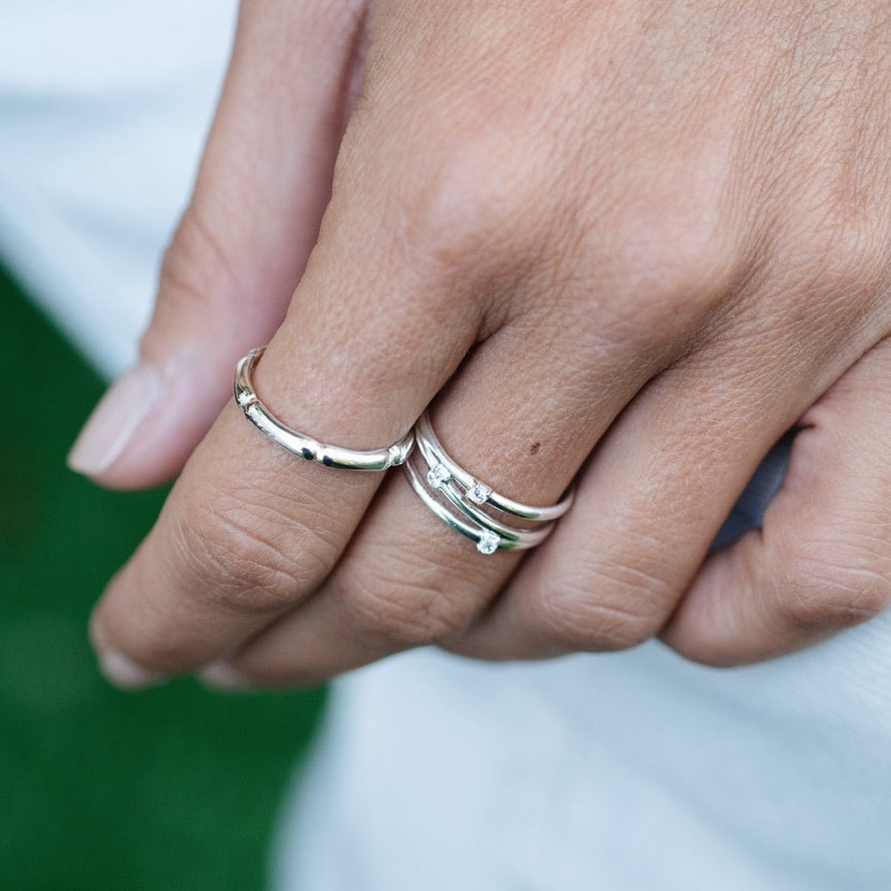 Anillo Bamboo Silver