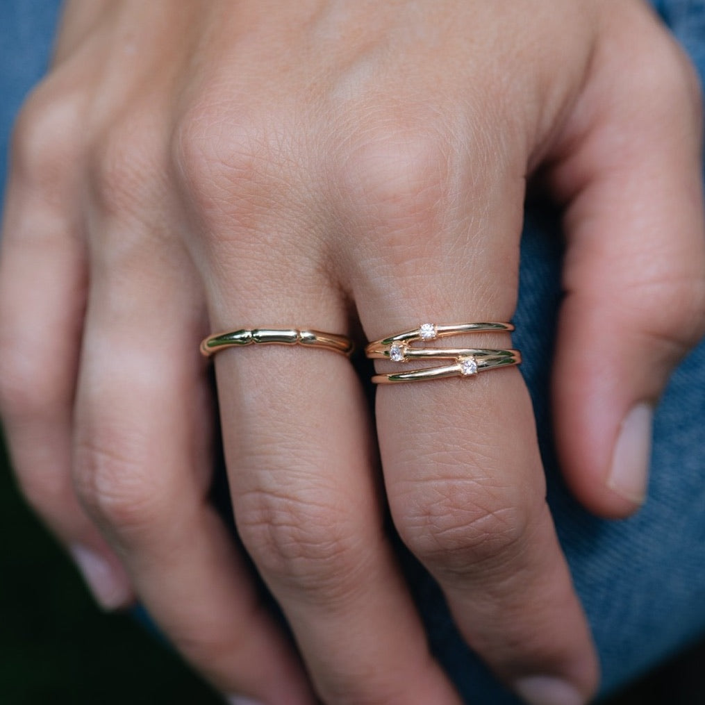Anillo Bamboo Gold