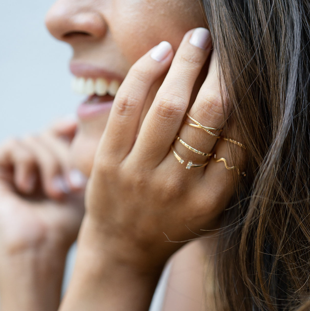 ANILLO CHECKERS GOLD