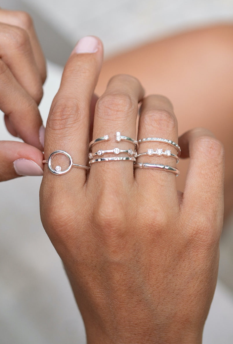 ANILLO KARMA LUZ SILVER